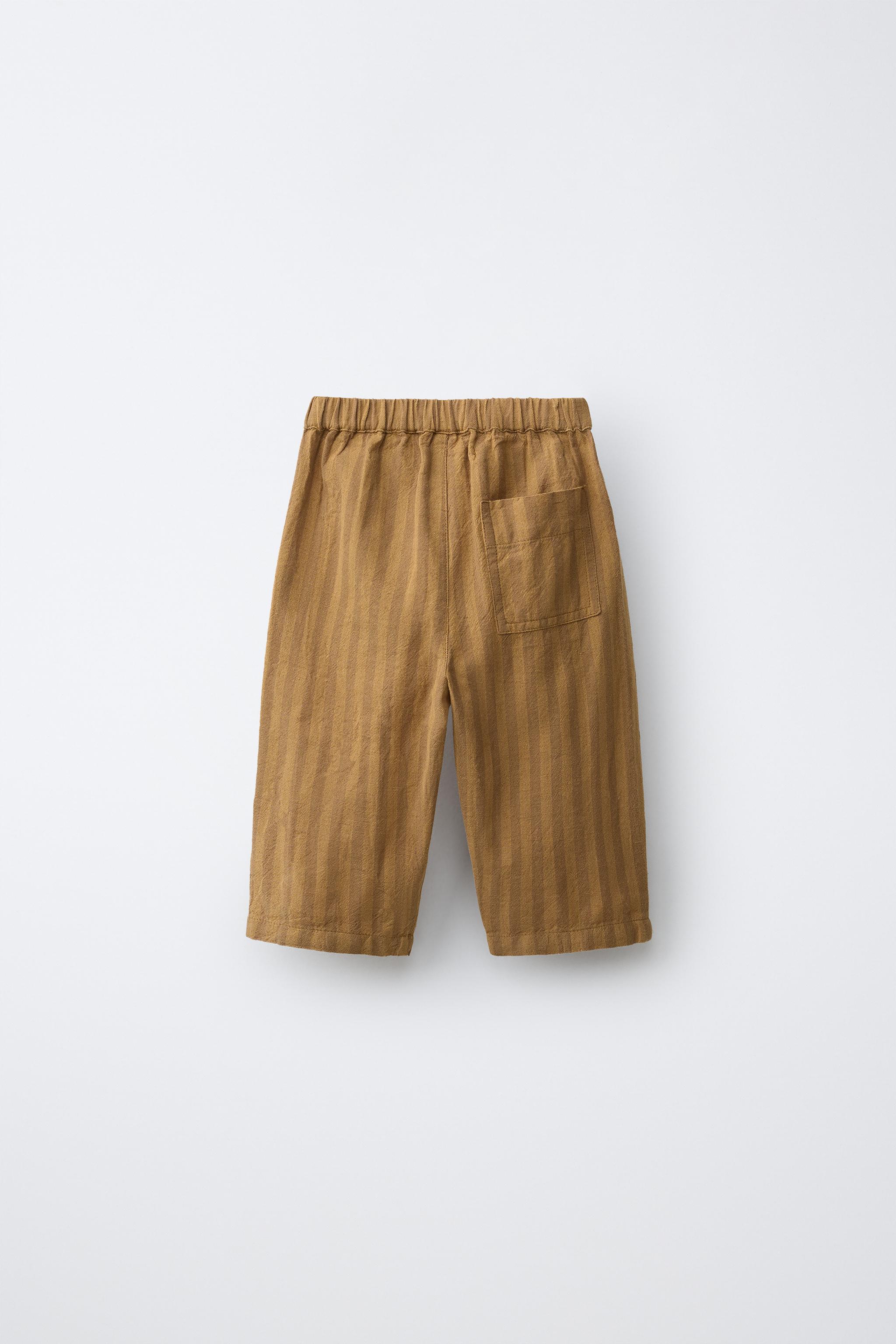 PANTALON BAGGY À RAYURES